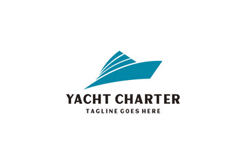 Yacht / Cruise Logo design inspiration with minimalist art style.