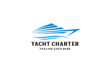 Yacht / Cruise Logo design inspiration with minimalist art style.