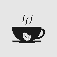 hot coffee cup icon. outline hot coffee cup vector design