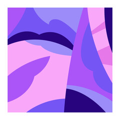 abstract geometric background from flat images for fabric patterns, print nature paintings, card designs, landscape posters. Cubism painting. pastel colors.