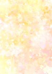 幻想的な黄色のキラキラ水彩の滲むテクスチャ背景