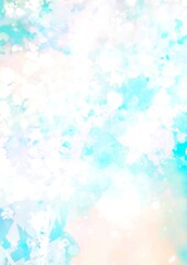 幻想的な水色の水彩テクスチャ背景