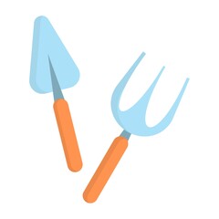 Vector illustration of gardening tools