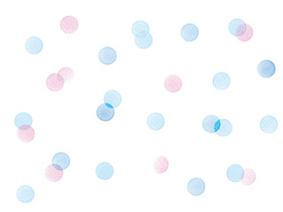 丸いスタンプで押した水玉模様