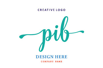 PIB lettering logo is simple, easy to understand and authoritative