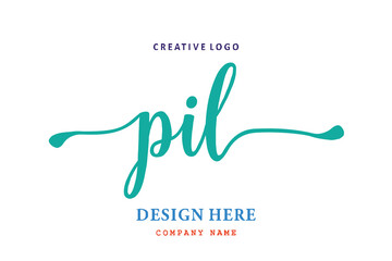 PIL lettering logo is simple, easy to understand and authoritative
