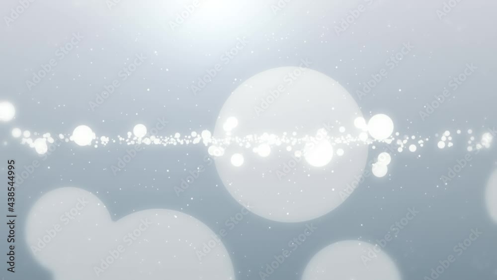 Wall mural clean bokeh abstract background. bokeh on white background seamless loop animation.