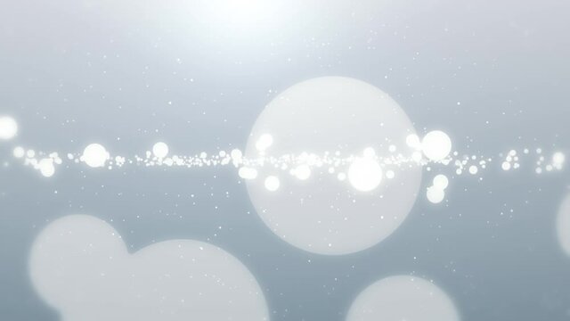 Clean Bokeh Abstract Background. Bokeh on white background seamless loop animation.