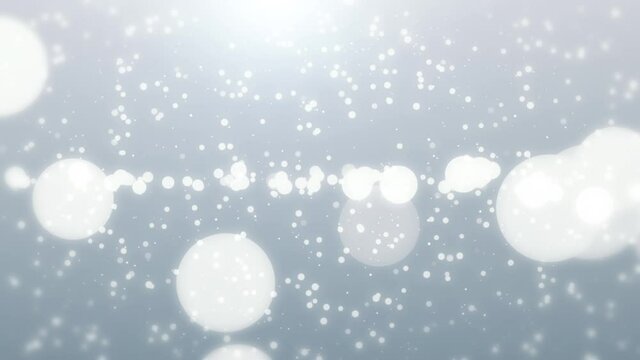 Clean Bokeh Abstract Background. Bokeh on white background seamless loop animation.