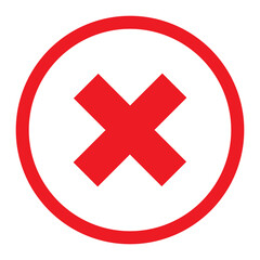 close or remove icon vector