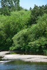 Etchemin river in Levis south of Quebec city