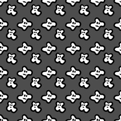 Fototapeta premium seamless pattern of cute monster cartoon