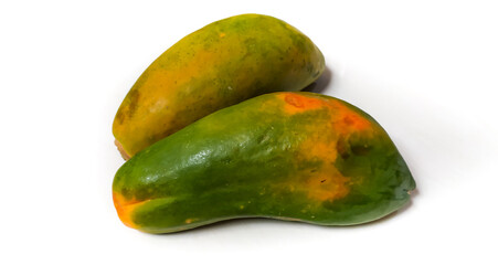 Fresh and healthy papaya fruit. Half-ripe papaya has various advantages, one of which is good for increasing endurance.