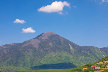 mountains and clouds