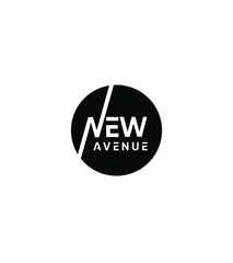 New Avenue modern creative vector logo template