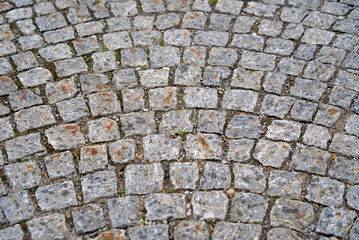 Close-up of paved road at village Eglisau, Photo taken June 9th, 2021, Eglisau, Switzerland.Phot