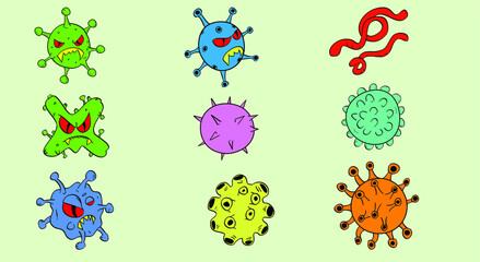 Fototapeta na wymiar Coronavirus Vector Infographic Element