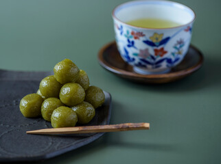 茶団子,だんご, お茶