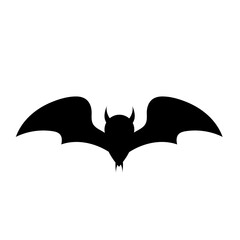 cartoon bat scary vector illustration halloween.