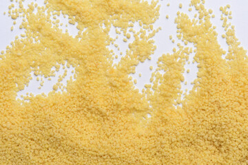  cous cous on white background
