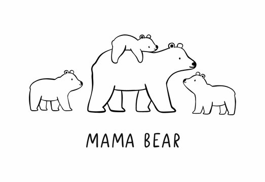 Mama Bear Graphic Images – Browse 1,076 Stock Photos, Vectors, and Video