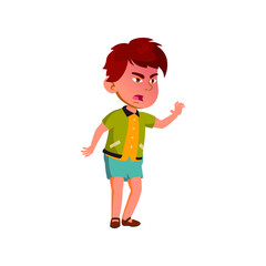 mad little boy fighting for toy cartoon vector. mad little boy fighting for toy character. isolated flat cartoon illustration