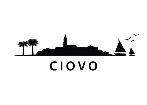 Ciovo, Croatian Island Skyline Landscape
