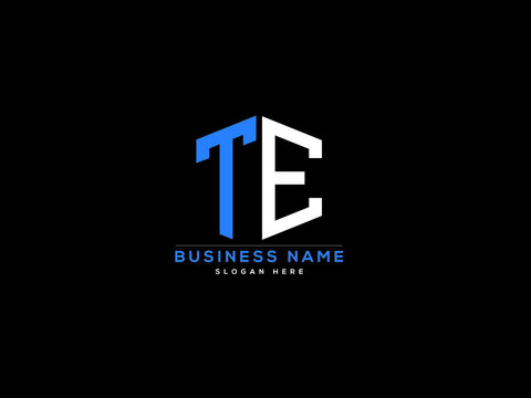 Letter TE Logo, creative te logo icon vector for business
