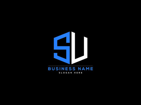 Letter SU Logo, creative su logo icon vector for business