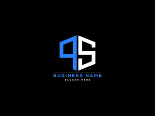Fototapeta Letter PS Logo, creative ps logo icon vector for business obraz