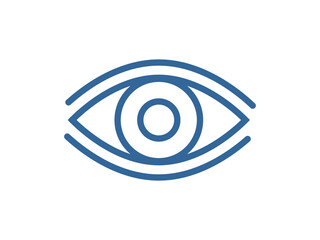 Eye line icon set. Vision, looking