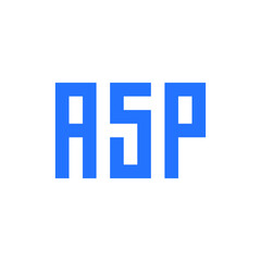 logo monogram letter A S P