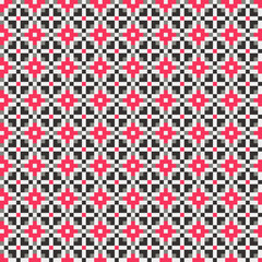 Abstract Cross Pattern generative computational art illustration