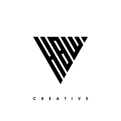 HBW Letter Initial Logo Design Template Vector Illustration