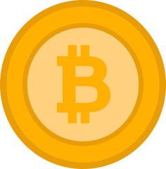 Obraz premium Bitcoin icon sign design