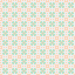 Fototapeta premium Abstract Cross Pattern generative computational art illustration