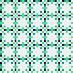 Abstract Cross Pattern generative computational art illustration