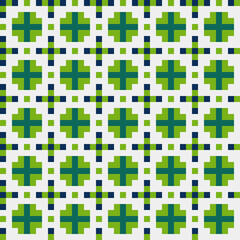 Abstract Cross Pattern generative computational art illustration