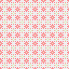 Abstract Cross Pattern generative computational art illustration