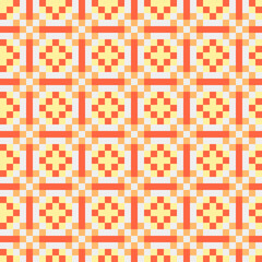 Abstract Cross Pattern generative computational art illustration