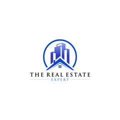 The Real Estate Expert Logo Vector