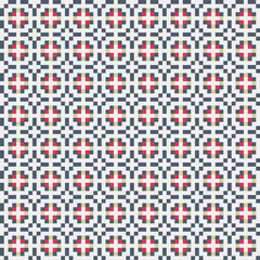 Abstract Cross Pattern generative computational art illustration