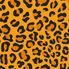 Fototapeta na wymiar Animal pattern seamless texture Leopard