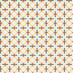 Abstract Cross Pattern generative computational art illustration