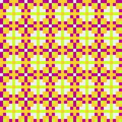 Abstract Cross Pattern generative computational art illustration