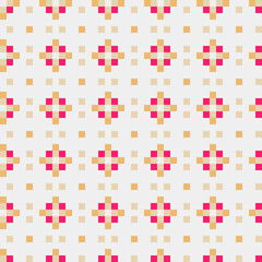 Abstract Cross Pattern generative computational art illustration