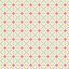 Abstract Cross Pattern generative computational art illustration