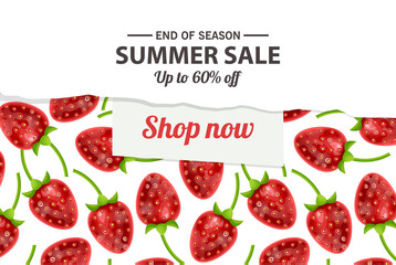 Summer sale banner template, Summer sale bright background for your advertisement
