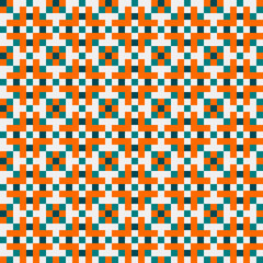 Abstract Cross Pattern generative computational art illustration
