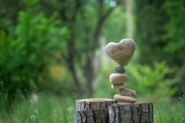 Fotobehang Heart balance © Cyril